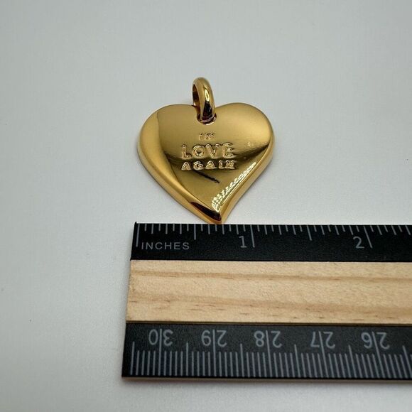 Yves Saint Laurent YSL 90’s Heart Pendant “In Love Again” - Picture 5 of 7